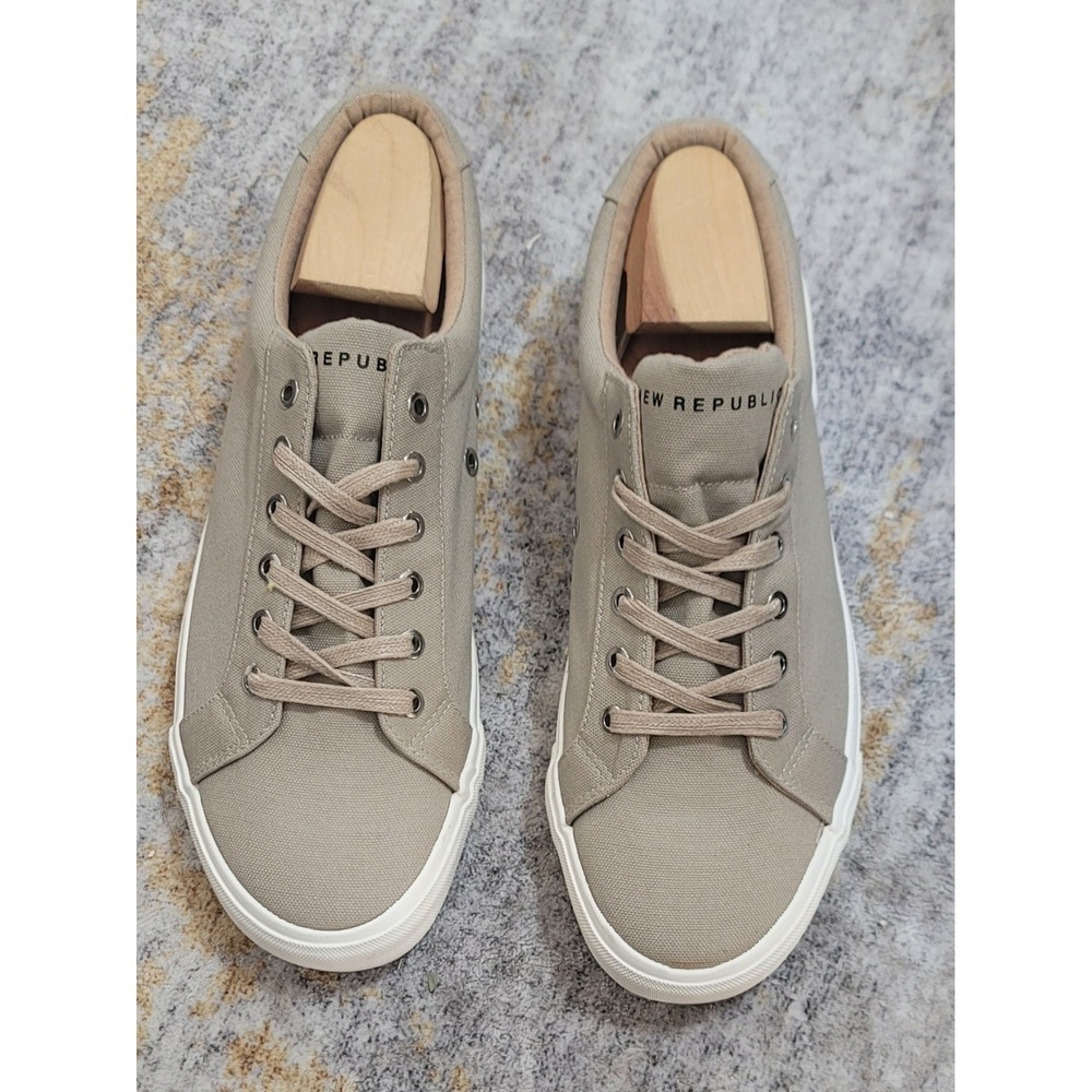 New Republic Men's‎ Tan Canvas Sneakers Size 11.5   N3F - 01 - 202